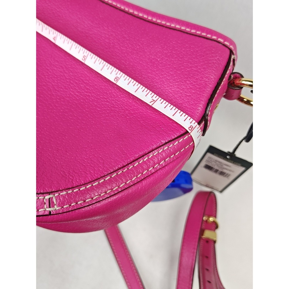 Lauren Ralph Lauren Thurlow Mini Crossbody Bag Aruba Pink Leather Handbag NWT - Picture 14 of 16